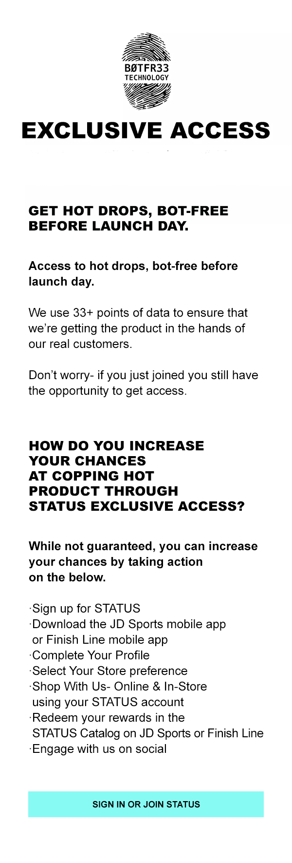 STATUS Exclusive Access